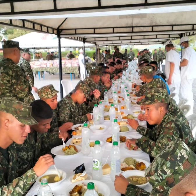 Fuerzas Militares disfrutaron cenas de fin de año